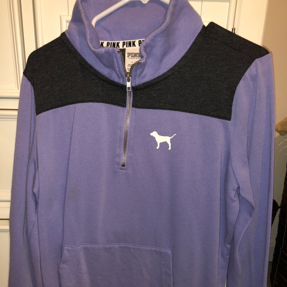 Lavender Half Zip Pullover
